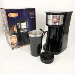 Капельная кофеварка Magio MG-449 с термостаканом, Капельная кофеварка для дома, Кофемашина домашняя