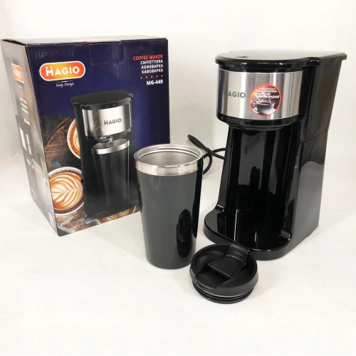 Капельная кофеварка Magio MG-449 с термостаканом, Капельная кофеварка для дома, Кофемашина домашняя