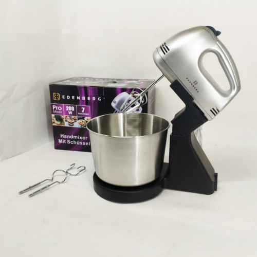 Міксер з чашею Edenberg EB-63362 200Вт сріблястий