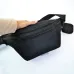 Качественная большая сумка – бананка на 8 карманов, мужская женская поясная сумка, черная из ткани