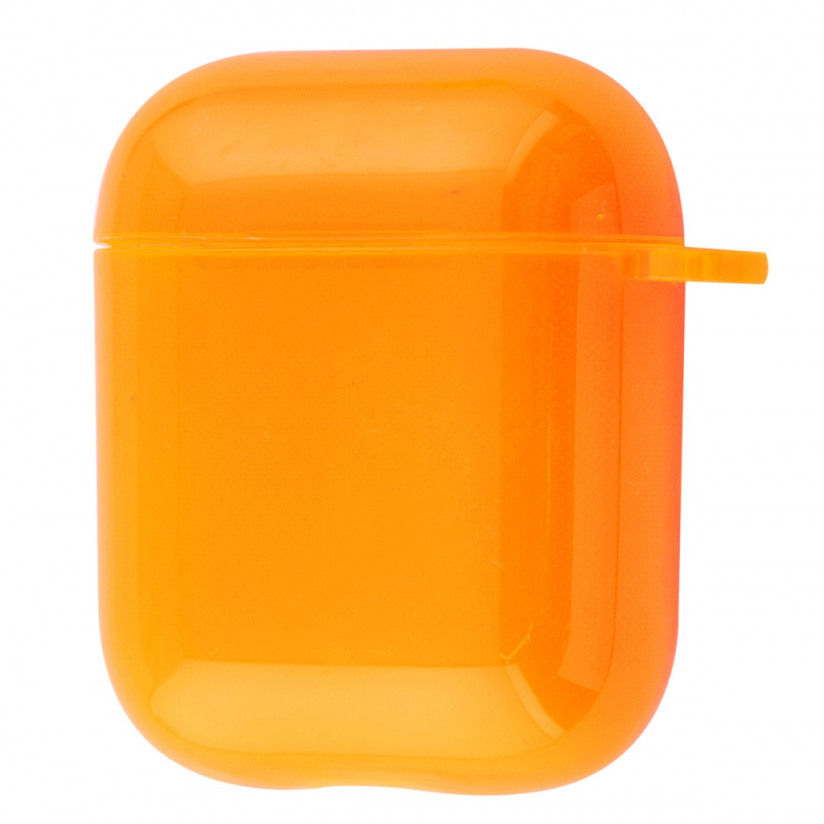 Чехол для Apple AirPods силиконовый ярко-оранжевый (арт. 22614)