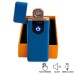 Электрозажигалка USB ZGP ABS, сенсорная зажигалка электрическая спиральная. Цвет: синий - фото 11