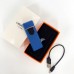Электрозажигалка USB ZGP ABS, сенсорная зажигалка электрическая спиральная. Цвет: синий - фото 8