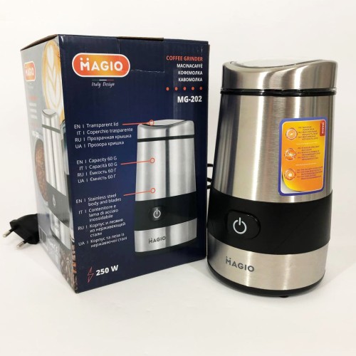 Кофемолка MAGIO MG-202 250 Вт, кофемолка для круп, кофемолка для перца, машинка для помола кофе