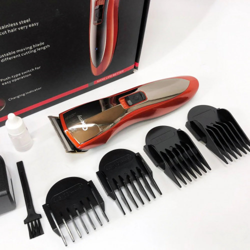 Машинка для стрижки волос Pro Gemei GM-6027, Хороший беспроводной триммер, Практичная машинка
