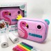 Детский фотоаппарат мгновенной печати YT008 PINK FLAMINGO с поддержкой microSD - фото 11