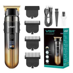 Машинка для стрижки волос VGR V-929 аккумуляторная, Машинка окантовочная профессиональная для бороды