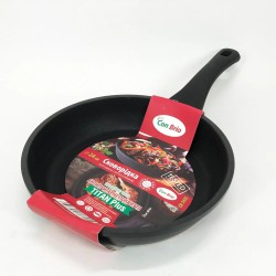 Сковорода 24 см Con Brio СВ-2425 антипригарное покрытие Titan Plus литая сковорода для жарки качественная