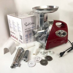 Электромясорубка Suntera SMG-5420R 1800 Вт, электромясорубка соковыжималка для томатов, мясорубка для дома