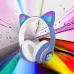 Беспроводные LED наушники с кошачьими ушками CAT STN-28, Стерео наушники с кошачьими ушками. Цвет: синий