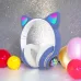 Беспроводные LED наушники с кошачьими ушками CAT STN-28, Стерео наушники с кошачьими ушками. Цвет: синий
