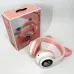 Беспроводные LED наушники с кошачьими ушками CAT STN-28. Цвет: розовый (арт. 11498) - фото 35