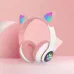 Беспроводные LED наушники с кошачьими ушками CAT STN-28. Цвет: розовый (арт. 11498) - фото 39