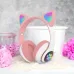 Беспроводные LED наушники с кошачьими ушками CAT STN-28. Цвет: розовый (арт. 11498) - фото 49