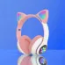 Беспроводные LED наушники с кошачьими ушками CAT STN-28. Цвет: розовый (арт. 11498) - фото 96