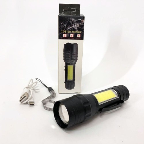 Ліхтар кишеньковий з металевим корпусом Police Bailong BL-T6-19, потужний акумуляторний лед ліхтарик