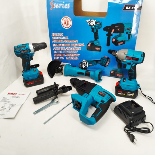 Набір гайковерт шуруповерт перфоратор 48 В Boxer BX-187G набір акумуляторного інструменту