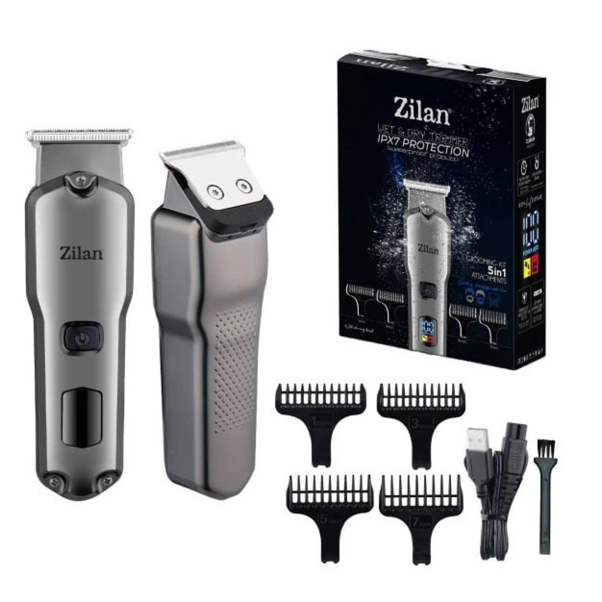 Тример для бороди та вусів 5 в 1 Zilan ZLN8634 (арт. 23916)