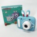 Дитячий цифровий фотоапарат X900 Rabbit Колір: блакитний - фото 2