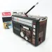 Радиоприёмник портативное радио Golon RX-381 аккумуляторный ретро колонка usb sd mp3 fm. Цвет: коричневый - фото 5