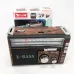 Радиоприёмник портативное радио Golon RX-381 аккумуляторный ретро колонка usb sd mp3 fm. Цвет: коричневый - фото 6