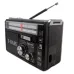 Радиоприёмник портативное радио Golon RX-381 аккумуляторный ретро колонка usb sd mp3 fm. Цвет: черный - фото 2