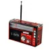 Радиоприёмник портативное радио Golon RX-381 аккумуляторный ретро колонка usb sd mp3 fm. Цвет: красный - фото 4