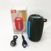 Портативна Bluetooth-колонка TG653 USB з ремінцем бездротова колонка портативна потужна. Колір: зелений - фото 3