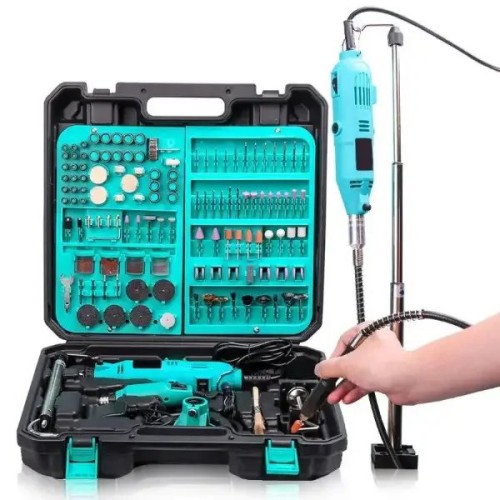 Ручной электрический гравер + гравер Mini 12V с 236 насадками, сетевой электрический мини, Дрель гравер