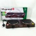 Настольная плита электрическая ViLgrand VHP152F. Цвет: коричневый - фото 5