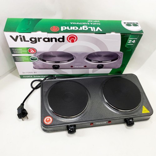Настільна плита електрична ViLgrand VHP152F. Колір: сірий