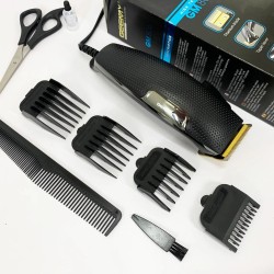 Машинка для стрижки волосся Gemei GM-806 з насадками, Машинка для стрижки головы окантовочная