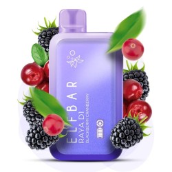 Elf Bar RAYA D1 5% 13000. Ежевика Клюква (Blackberry Cranberry)