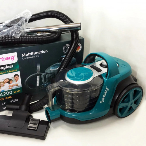 Пылесос Контейнерный Без Мешка Rainberg RB-2267 4200 Вт 4 л Циклонный с Регулятором Мощности