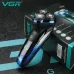 Электробритва VGR V-387 для мужчин, роторная для влажного и сухого бритья, Беспроводная электробритва - фото 5