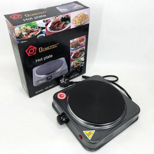 Электроплита DOMOTEC MS-5811 1500 Вт, переносная настольная электроплита, электроплита на 1 конфорку