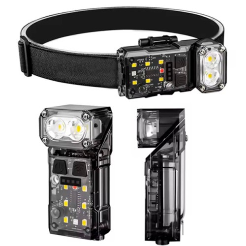 Ліхтар налобний X52, 2LED+6SMD RGB, Ліхтар на голову для бігу, Ліхтар на голову для риболовлі