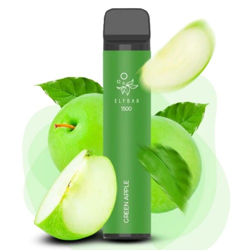 Elf Bar Original (Ельф Бар) 1500 тяг. Зелене яблуко (Green apple)