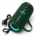 Портативная Bluetooth колонка TG619C FM-радио USB/TF с ремешком, колонка с аккумулятором. Цвет: зеленый - фото 15