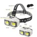 Ліхтар налобний акумуляторний Bailong HX-816 2COB(white+red) вологозахист, Ліхтар на голову для бігу - фото 3