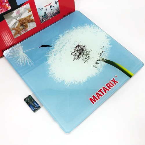 Весы напольные MATARIX MX-452 180 кг, Весы напольные для измерения массы тела, Электронные весы одуванчик