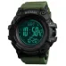 Часы наручные мужские SKMEI 1356AG ARMY GREEN, армейские часы противоударные. Цвет: зеленый - фото 2