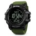 Часы наручные мужские SKMEI 1356AG ARMY GREEN, армейские часы противоударные. Цвет: зеленый - фото 6
