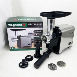Мясорубка электрическая с нержавейки VILGRAND V1212MG стальная 1200 Вт
