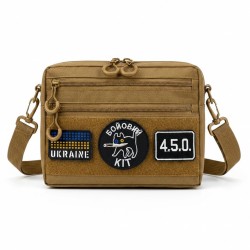 Мужская тактическая сумка EDC Cordura 600D, сумка для патчей 25×20×5,5см койот