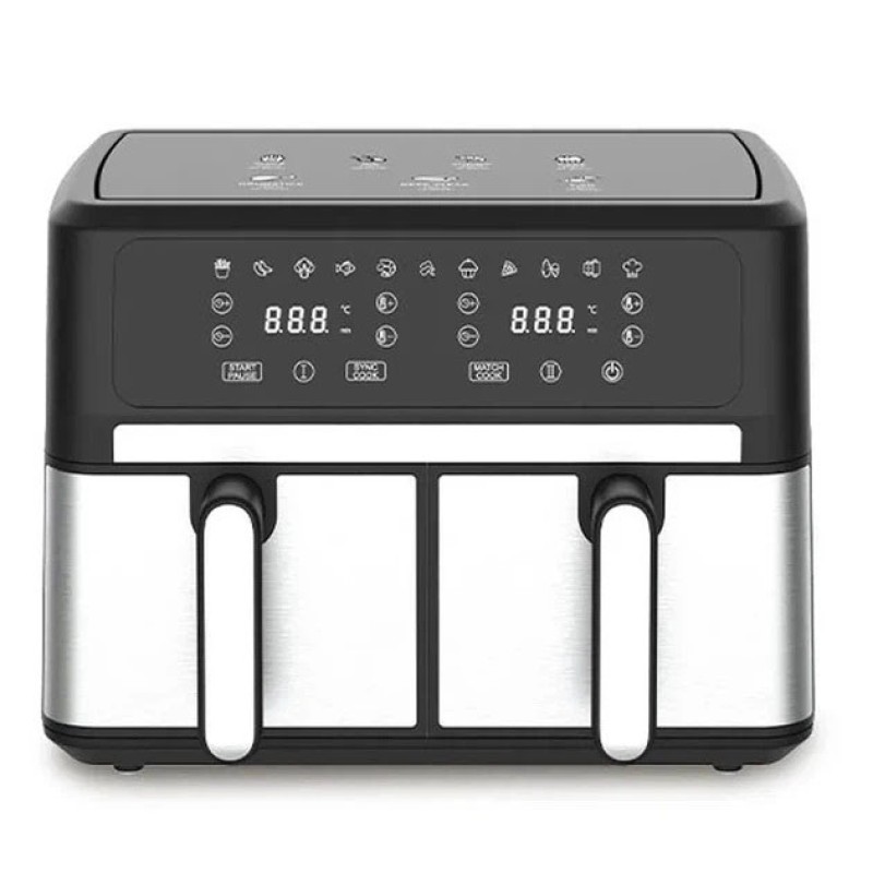 Аерофритюрниця Sokany SK-10041 Air Fryer безмасляного приготування сенсорне керування 8л 1800Вт
