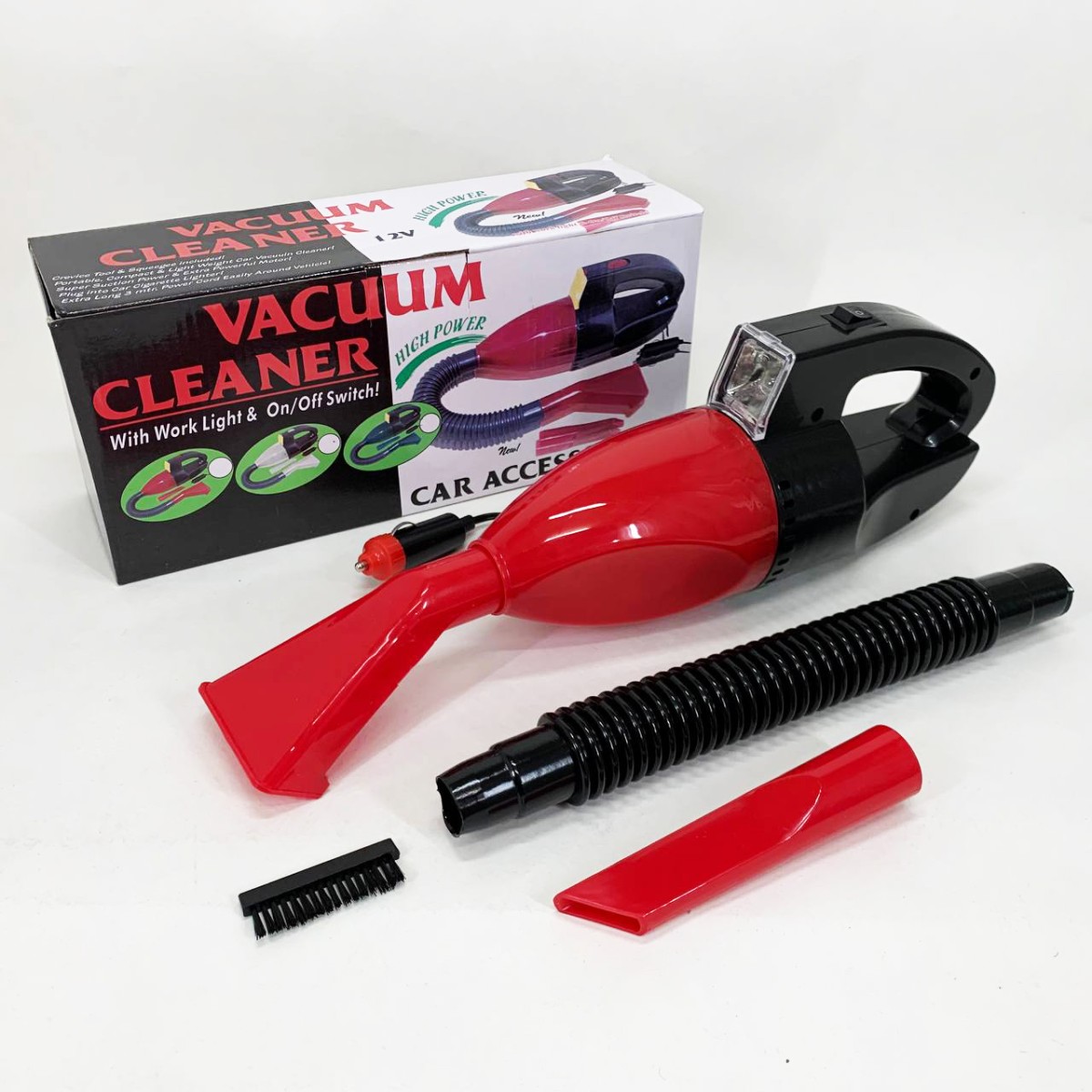Пылесос для авто Car vacuum cleaner, портативный автомобильный пылесос, маленький пылесос для машины (арт. 10947)