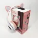 Беспроводные наушники с кошачьими ушками и RGB подсветкой Cat VZV 23M. Цвет: розовый