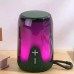 Портативная колонка TG652 5W с RGB подсветкой и ремешком, колонка с аккумулятором блютуз. Цвет: зеленый - фото 2
