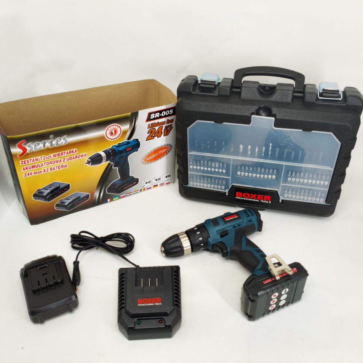 Портативний акумуляторний шуруповерт Boxer SR-005 24В (арт. 23951)